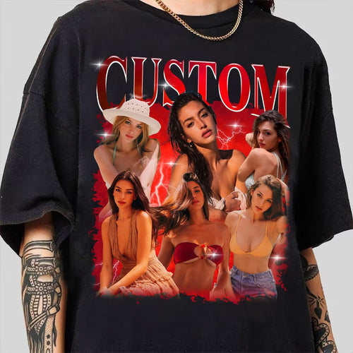 Custom Bootleg Rap Tee, Retro Custom Your Own Rap Tee, Custom Bootleg, Custom Your Photo, Vintage Graphic 90s Tshirt, Insert Your Design