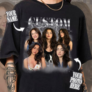 Custom Bootleg Rap Shirt, Vintage Custom Funny Rap Tee, Custom Photo Vintage Shirt, Insert Your Design, Custom Girlfriend Shirt,Gift for her