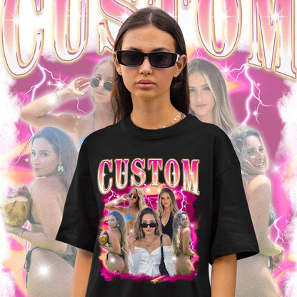 90s Vintage Bootleg Shirt, Custom Bootleg Rap Tee, Custom Face Shirt, Custom Valentine Shirt, Custom Photo Shirt, Custom Girlfriend Shirt