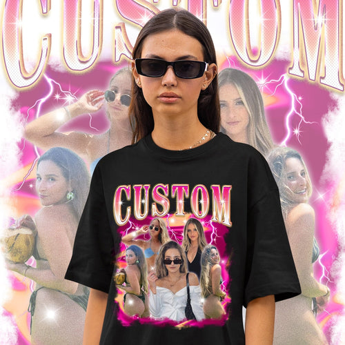 90s Vintage Bootleg Shirt, Custom Bootleg Rap Tee, Custom Face Shirt, Custom Valentine Shirt, Custom Photo Shirt, Custom Girlfriend Shirt