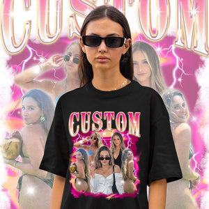 90s Vintage Bootleg Shirt, Custom Bootleg Rap Tee, Custom Face Shirt, Custom Valentine Shirt, Custom Photo Shirt, Custom Girlfriend Shirt