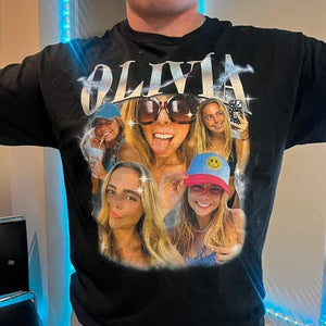 90s Vintage Bootleg Shirt, Custom Bootleg Rap Tee, Custom Face Shirt, Custom Valentine Shirt, Custom Photo Shirt, Custom Girlfriend Shirt