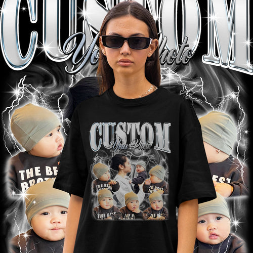 Custom Your Own Bootleg Tee, Retro Custom Bootleg Rap Tee, Custom Bootleg, Custom Your Photo, Insert Your Design, Vintage Graphic 90s Tshirt