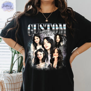Custom Photo Vintage T Shirts, Custom Shirt With Girlfriend Face, Custom Rap Tee, Custom Face Shirt For boyfriend, Insert Your Design Here