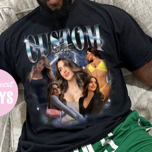 90s Vintage Bootleg Shirt, Custom Bootleg Rap Tee, Custom Face Shirt, Custom Valentine Shirt, Custom Photo Shirt, Custom Girlfriend Shirt