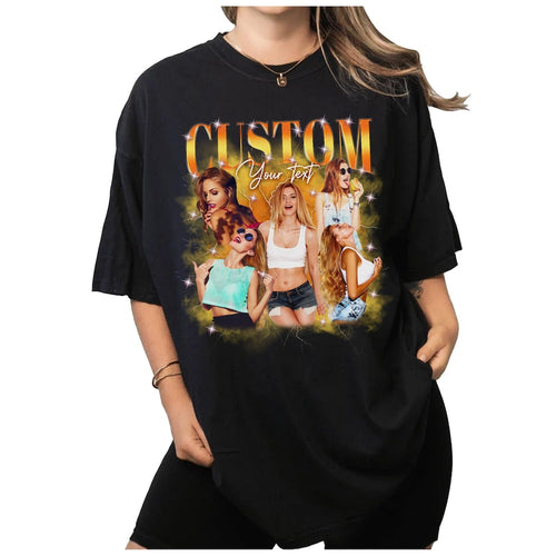 Custom Bootleg Rap Tee Shirts, Personalized Tshirts with Photo for Lover Rap, Custom Own Photo Shirt, Custom Your Own Rapper Idea Shirt
