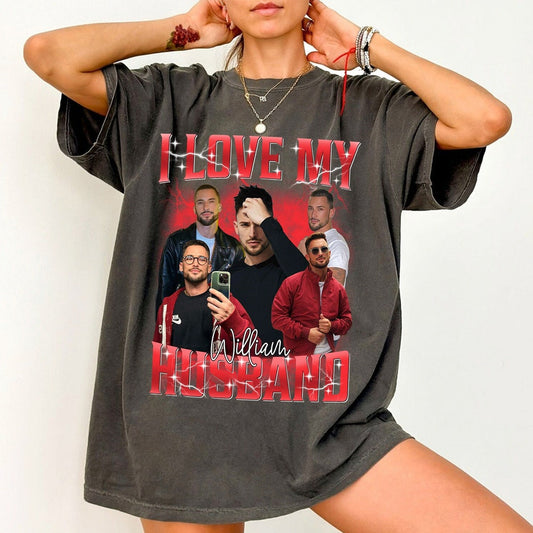 Custom Bootleg Rap Tee, Custom Husband Tee, I Love My Husband Vintage T Shirts, Your Own Picture Idea, Personalized Valentine Gifts For Wife