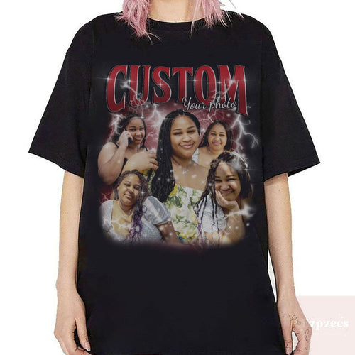 Custom Your Own Bootleg Shirt, Retro Custom Bootleg Rap Tee,Custom Bootleg,Custom Your Photo, Insert Your Design, Vintage Graphic 90s Tshirt