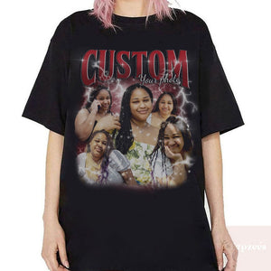Custom Your Own Bootleg Shirt, Retro Custom Bootleg Rap Tee,Custom Bootleg,Custom Your Photo, Insert Your Design, Vintage Graphic 90s Tshirt