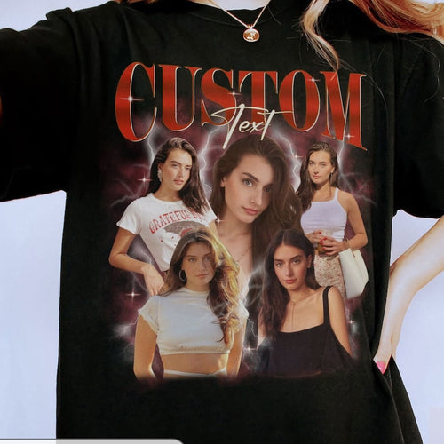 Limited Custom Bootleg Rap Tee, Custom Photo Vintage Graphic 90s Tshirt, Custom Photo Shirt, CUSTOM Your Own Bootleg Idea Here,y2k tee,y2k,