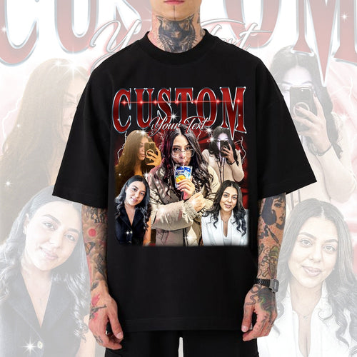 Custom Bootleg Rap Tee, 90s Vintage Bootleg Shirt, Custom Face Shirt, Custom Valentine Shirt, Custom Photo Shirt, Custom Girlfriend Shirt