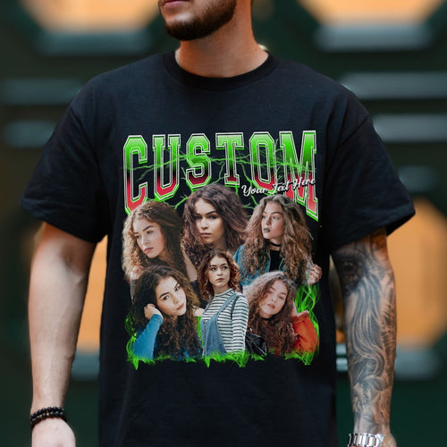 Custom Your Own Bootleg Tee, Vintage Graphic 90s Tshirt, Retro Custom Bootleg Rap Tee, Custom Bootleg, Custom Your Photo, Insert Your Design