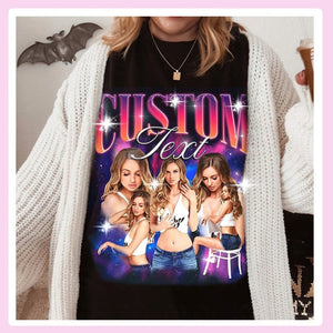 CUSTOM Photo Shirt, Custom Bootleg Rap Tee, Custom Photo - Vintage Graphic 90s Tshirt, Custom Your Own Bootleg Idea Here, Insert Your Design