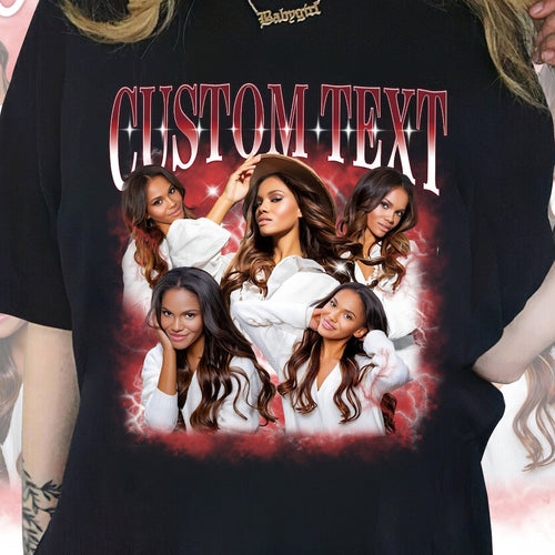 Custom Your Own Bootleg Tee, Retro Custom Bootleg Rap Tee, Custom Bootleg, Custom Your Photo, Insert Your Design, Vintage Graphic 90s Tshirt