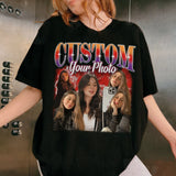 Custom Bootleg Rap Tee, Vintage Custom Funny Rap Shirt, Custom Photo Vintage T Shirts, Insert Your Design, Custom Girlfriend Shirt