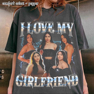 Custom Bootleg Rap Tee, 90s Vintage Bootleg Shirt, Custom Face Shirt, Custom Valentine Shirt, Custom Photo Shirt, Custom Girlfriend Shirt.
