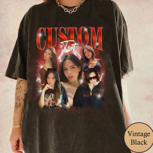 Custom Bootleg Rap Tee, Custom Photo - Vintage Graphic 90s Tshirts, Custom Valentine Shirts, Custom Photo Shirts, Custom Girlfriend Shirts