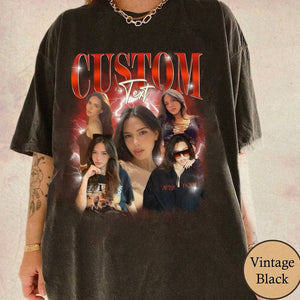 Custom Bootleg Rap Tee, Custom Photo - Vintage Graphic 90s Tshirts, Custom Valentine Shirts, Custom Photo Shirts, Custom Girlfriend Shirts