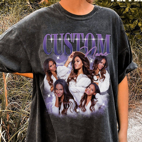 Personalized Bootleg Shirt Retro, Custom Your Bootleg Rap Tee, Custom Girlfriend Face Tee, Vintage 90s Bootleg Shirt, Insert Your Photo Here