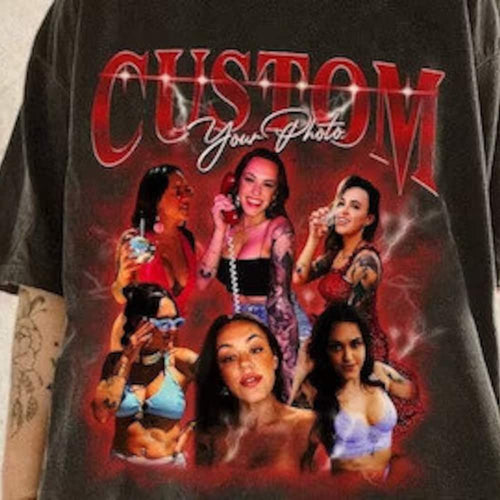 Custom Bootleg Rap Tee, Custom Photo, Vintage Graphic 90s shirt, Custom Photo Shirt, CUSTOM Your Own Bootleg Idea Here, Insert Your Design