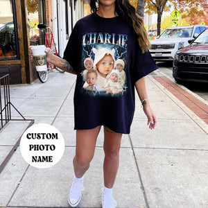 Custom Bootleg Rap Tee Custom Your Own Bootleg Shirt 90s Vintage Custom Photo Tshirt Gift Valentine Day Funny Tshirt Custom Your Own Bootleg