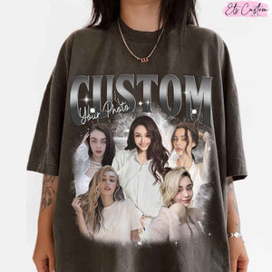 Custom Love Bootleg Rap Tee, Vintage Custom Funny Rap Shirt, Personal Photo Vintage T Shirts, Insert Your Design, Custom Girlfriend Shirt
