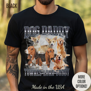 Retro Custom Bootleg Dog Daddy Shirt, Retro Custom Bootleg Rap Tee Dog, Custom Rap Tee Cat Lover, Vintage Graphic 90s Tshirt, Dog dad, T1414