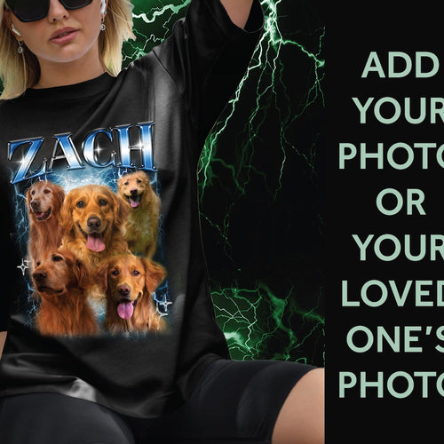Bootleg Rap Tee for Boyfriend Girlfriend, Shirt with Face Photo, Vintage T Shirts, Pet Photo on Shirt Custom Bootleg Rap Shirt for Valentine
