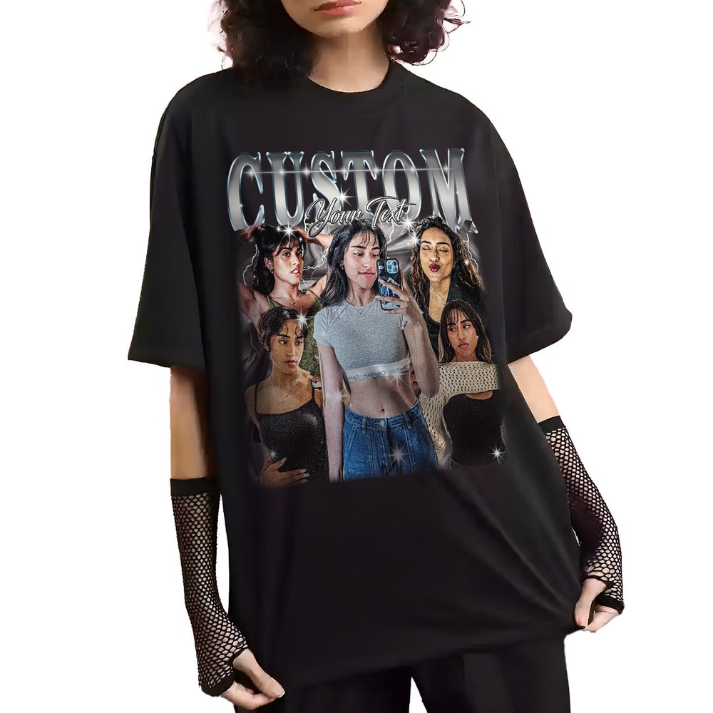 Custom Your Own Bootleg Tee, Retro Custom Bootleg Rap Tee, Custom Bootleg, Custom Your Photo, Insert Your Design, Vintage Graphic 90s Tshirt