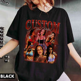 Custom Bootleg Rap Tee, Vintage Custom Funny Rap Shirt, Custom Photo Vintage 90s T Shirts, Insert Your Design, Custom Girlfriend Shirt