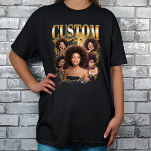 Custom Bootleg Rap Tee, Custom Photo Vintage Graphic 90s shirt, Custom Your Own Bootleg Idea Here Insert Your Design Custom Girlfriend Photo
