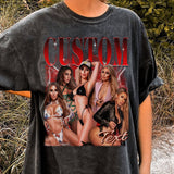 Personalized Bootleg Rap Tee, Vintage 90s Bootleg Idea Shirt, Custom Girlfriend Face Tee, Custom Your Bootleg Shirt, Insert Your Photo Here
