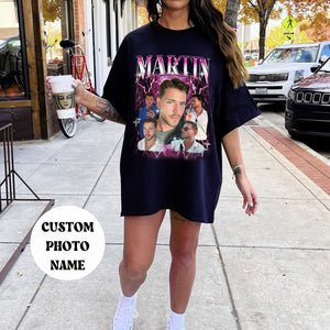 Custom Bootleg Rap Tee Custom Your Own Bootleg Shirt 90s Vintage Custom Photo Tshirt Gift Valentine Day Funny Tshirt Custom Your Own Bootleg