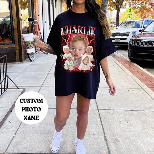 Custom Bootleg Rap Tee Custom Your Own Bootleg Shirt 90s Vintage Custom Photo Tshirt Gift Valentine Day Funny Tshirt Custom Your Own Bootleg