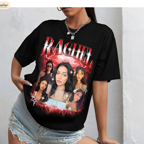 Custom Bootleg Rap Tee, Girlfriend, Boyfriend Tee, Shirt with Face Photo Vintage T Shirts, Custom Picture Shirt, Custom Girlfriend Shirt