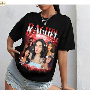 Custom Bootleg Rap Tee, Girlfriend, Boyfriend Tee, Shirt with Face Photo Vintage T Shirts, Custom Picture Shirt, Custom Girlfriend Shirt