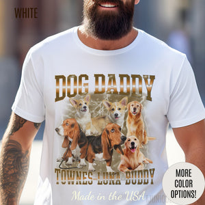 Retro Custom Bootleg Dog Daddy Shirt, Retro Custom Bootleg Rap Tee Dog, Custom Rap Tee Cat Lover, Vintage Graphic 90s Tshirt, Dog dad, T1417