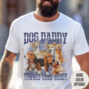 Retro Custom Bootleg Dog Daddy Shirt, Retro Custom Bootleg Rap Tee Dog, Custom Rap Tee Cat Lover, Vintage Graphic 90s Tshirt, Dog dad, T1418