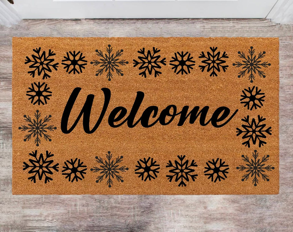 Welcome Doormats Pet Lover Gift Christmas Rug Family Name Rug New Year Gift Anniversary Gift