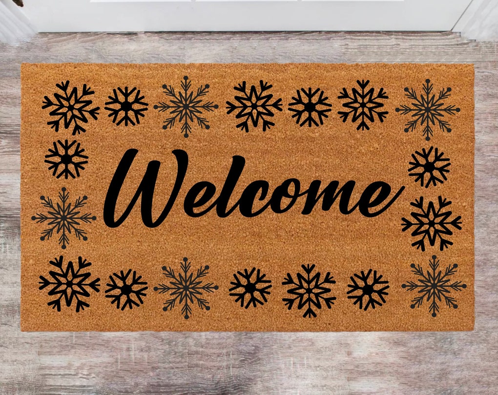 Welcome Doormats Pet Lover Gift Christmas Rug Family Name Rug New Year Gift Anniversary Gift