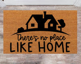There is no place like home Family Name Rug Monogram Rug Closing Gift Funny Doormat Wedding Gift