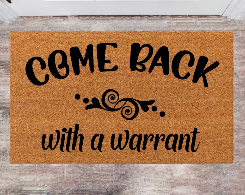 Doormat New Home Owner Monogram Rug Closing Gift Funny Doormat HouseWarming Gift Pet Lover