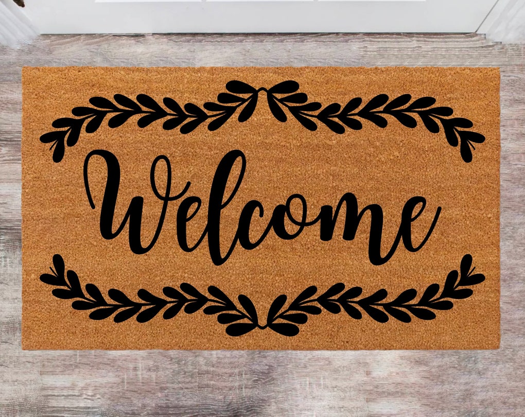 Welcome Doormats Monogram Rug Closing Gift Funny House Warming Gift Wedding Gift New Home Decoration