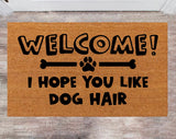 I Hope You Like Dog Hear Cute Pet Doormat Front Door Rug Last Name Rug Monogram Rug Closing Gift Funny Doormat