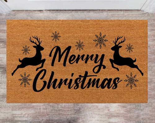 Merry Christmas Pet Lover Gift Christmas Rug Family Name Rug New Year Gift Anniversary Gift Porch Decor