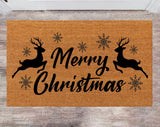 Merry Christmas Pet Lover Gift Christmas Rug Family Name Rug New Year Gift Anniversary Gift Porch Decor