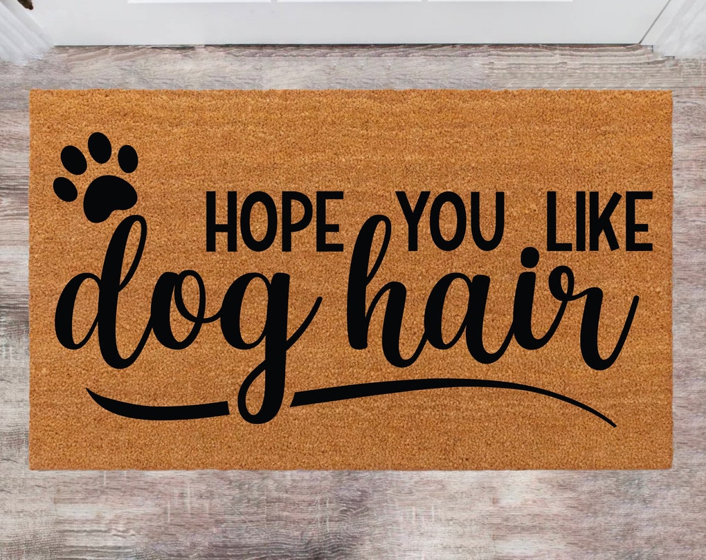 Dog Friends Doormats Custom Cute Doormat Family Name Rug Monogram Rug Closing Gift Porch Decor