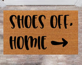 Shoes Off Home Monogram Rug Closing Gift Funny House Warming Gift Wedding Gift New Home Decoration Door mats