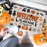 Welcome To Our Home Halloween Doormat | Best Outdoor Halloween Decoration