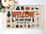 Welcome To Our Home Halloween Doormat | Best Outdoor Halloween Decoration